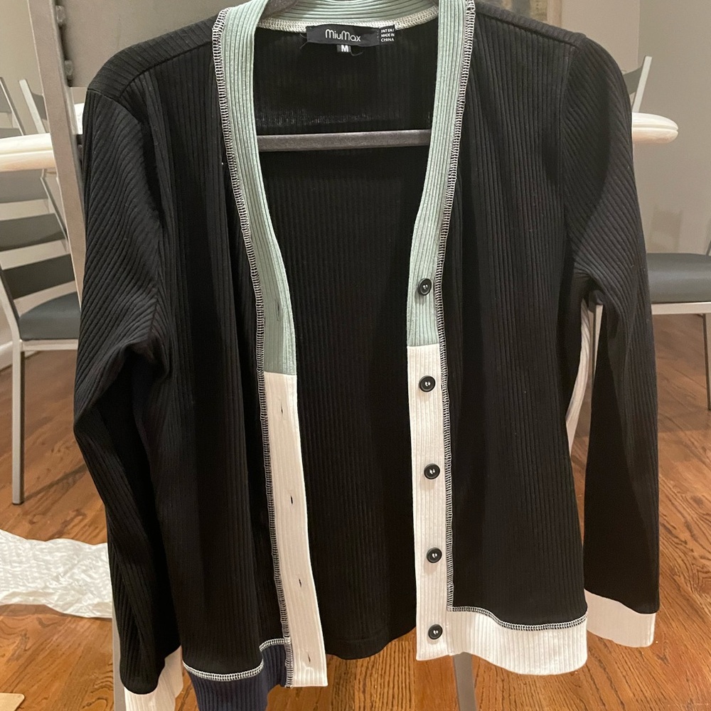Women ribbed cardigan